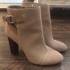 White House Black Market Suede Booties